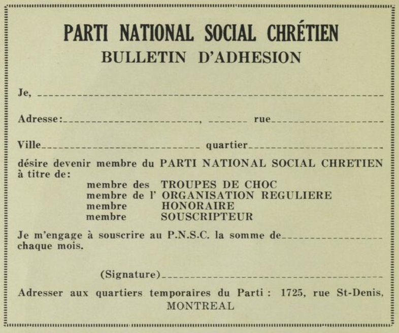 Bulletin d’adhésion